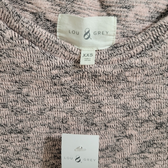 Lou & Gray Knotted Cropped Cozy Top Size XXS - Picture 6 of 7